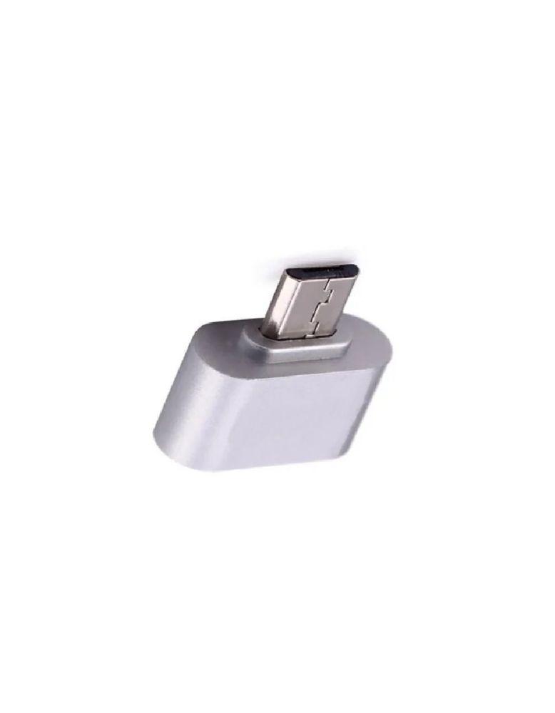 Адаптер MicroUSB - OTG Remax RA-OTG, серебро