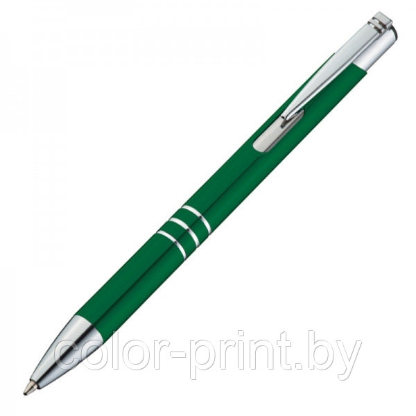 Ручка шариковая ASCOT металлическая зеленая - фото 2 - id-p183878353