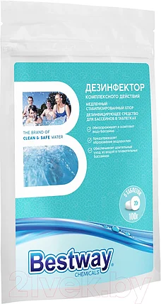 Средство для бассейна дезинфицирующее Bestway DKM0.1TBW (0.1кг), фото 2
