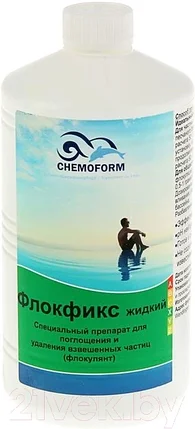 Коагулянт для бассейна Chemoform Флокфикс жидкий (1л), фото 2