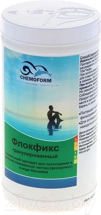 Коагулянт для бассейна Chemoform Флокфикс гранулированный (1кг), фото 2