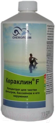 Средство для очистки фильтров бассейна Chemoform Кераклин F (1л), фото 2
