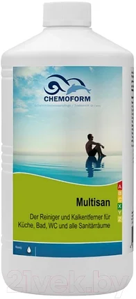 Средство для бассейна дезинфицирующее Chemoform Мультисан (1л), фото 2