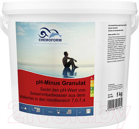 Средство для регулировки pH Chemoform pH-Mинус гранулированное (5кг), фото 2