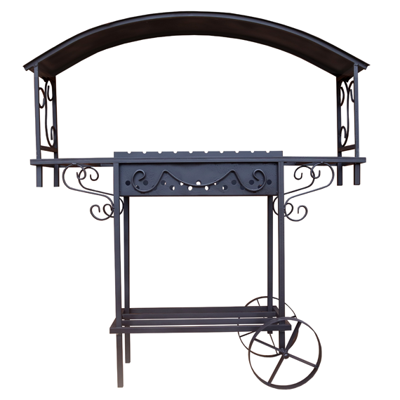 Купить Мангал передвижной ComfortProm Асгард с крышей в Гродно недорого ...