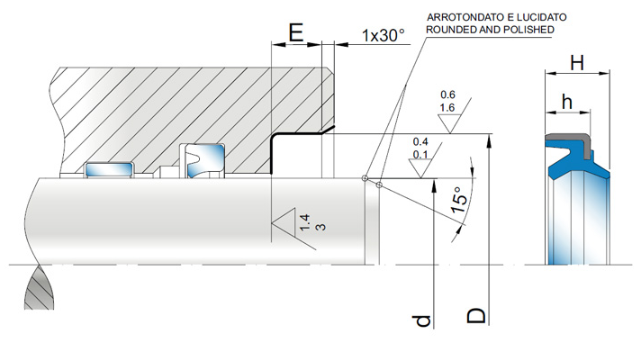 Грязесъемник DWP 30х42х6