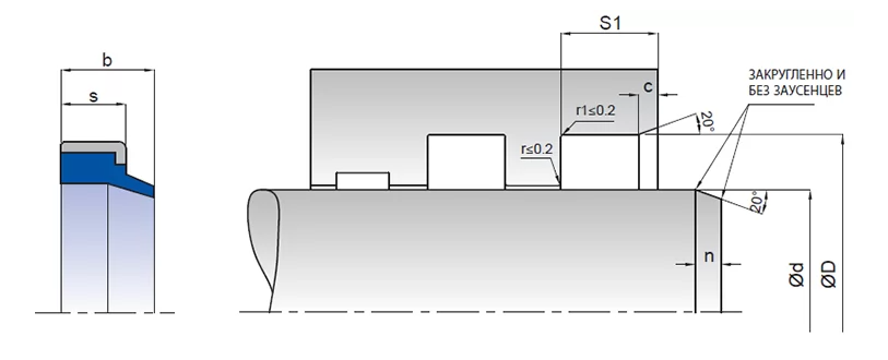 Грязесъемник Kastas K07 25х35х7/10