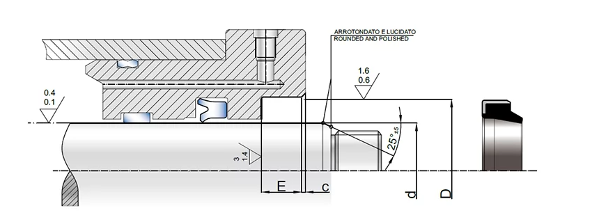 Грязесъемник R09 35х45х7/10