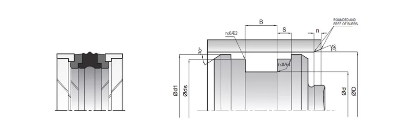 Уплотнение поршня Kastas K-18 105Х80Х22.4