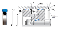 Уплотнение поршня PSO 35х27,5х3,2 Pur98+NBR