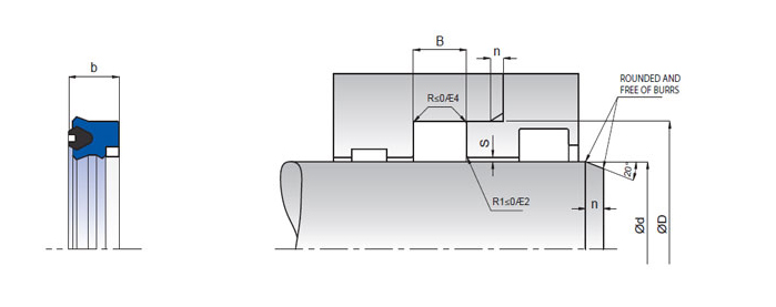 Уплотнение штока K31 100х115х10