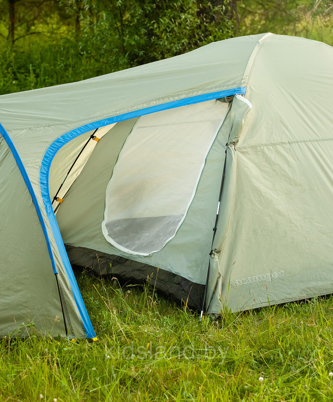 Палатка ACAMPER MONSUN (135 + 210 х 185 х 125/100 см) grey - фото 5 - id-p183901524