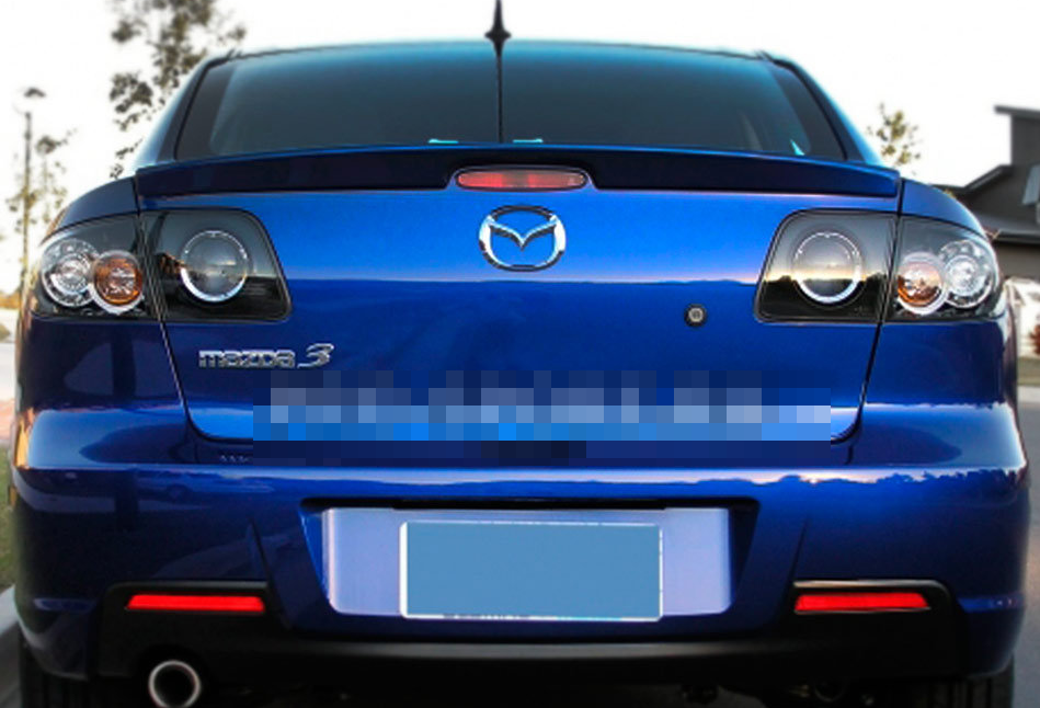 Лип-спойлер Mazda 3 03-09 седан, ABS-пластик, под покраску - фото 4 - id-p92405663