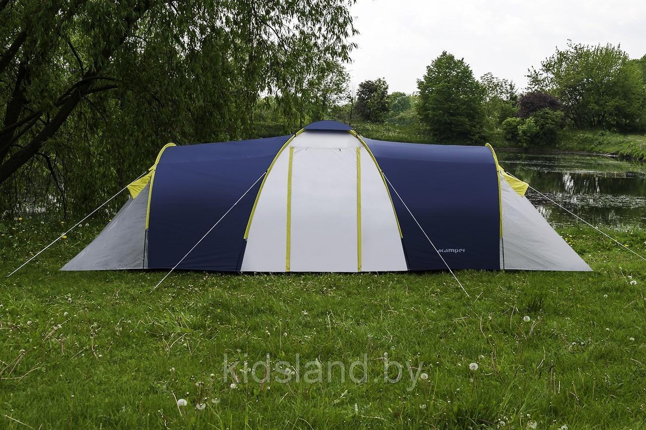 Палатка ACAMPER NADIR blue 6-местная (200+180+200 x 200 x 180/150 см) - фото 7 - id-p166916702