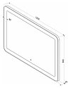 Зеркало Velvette LED 1200*800, фото 9