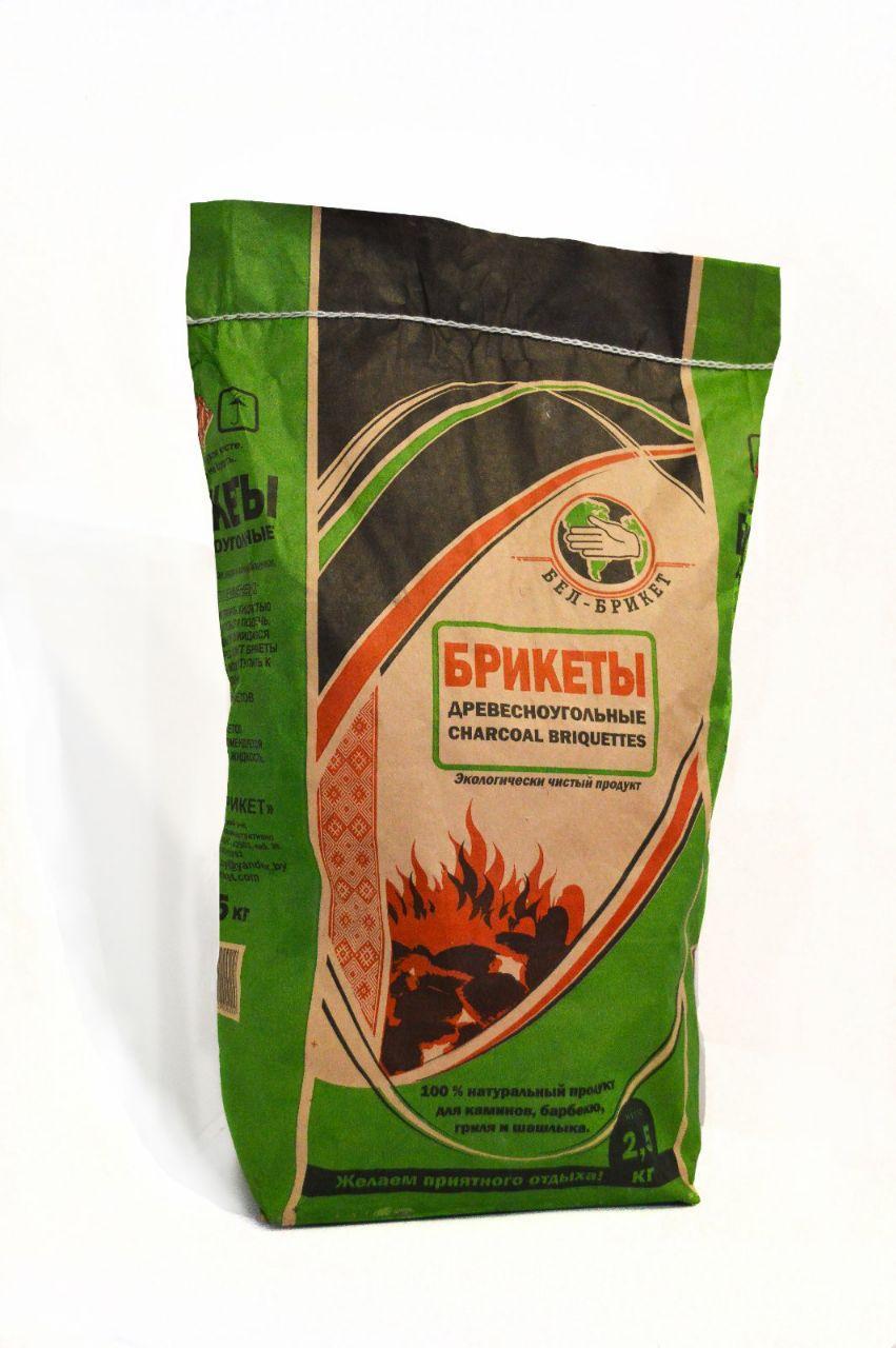 Купить Угольные брикеты (отборные, береза) БЕЛ-БРИКЕТ, 2,5 кг в Минске .