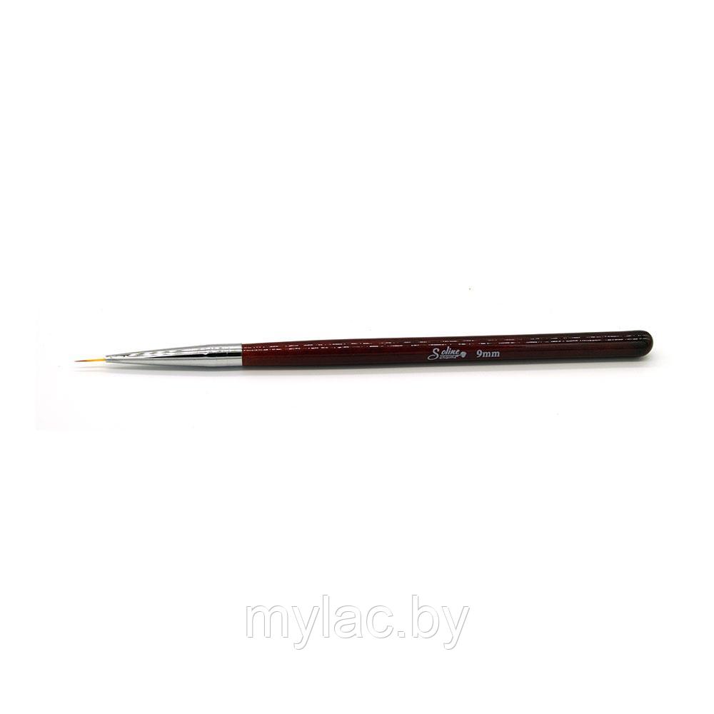 Кисть Soline Charms волосок - коричневая ручка 9 мм