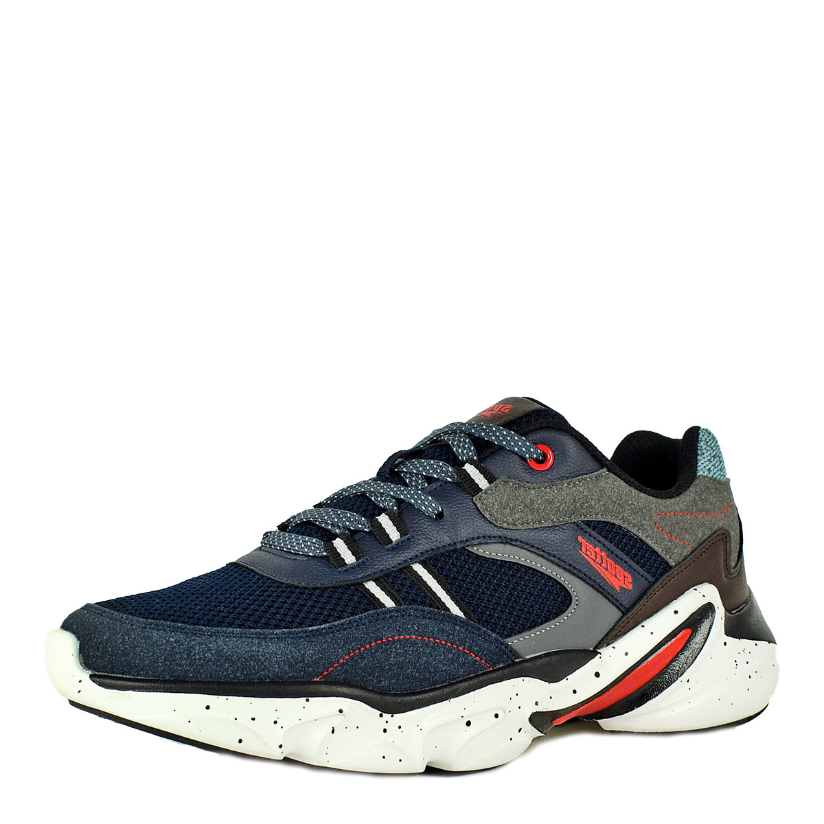 Кроссовки мужские Spotter арт.827261-Синий,р-ры:40-45