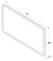 Зеркало Demure LED 700*500, фото 2
