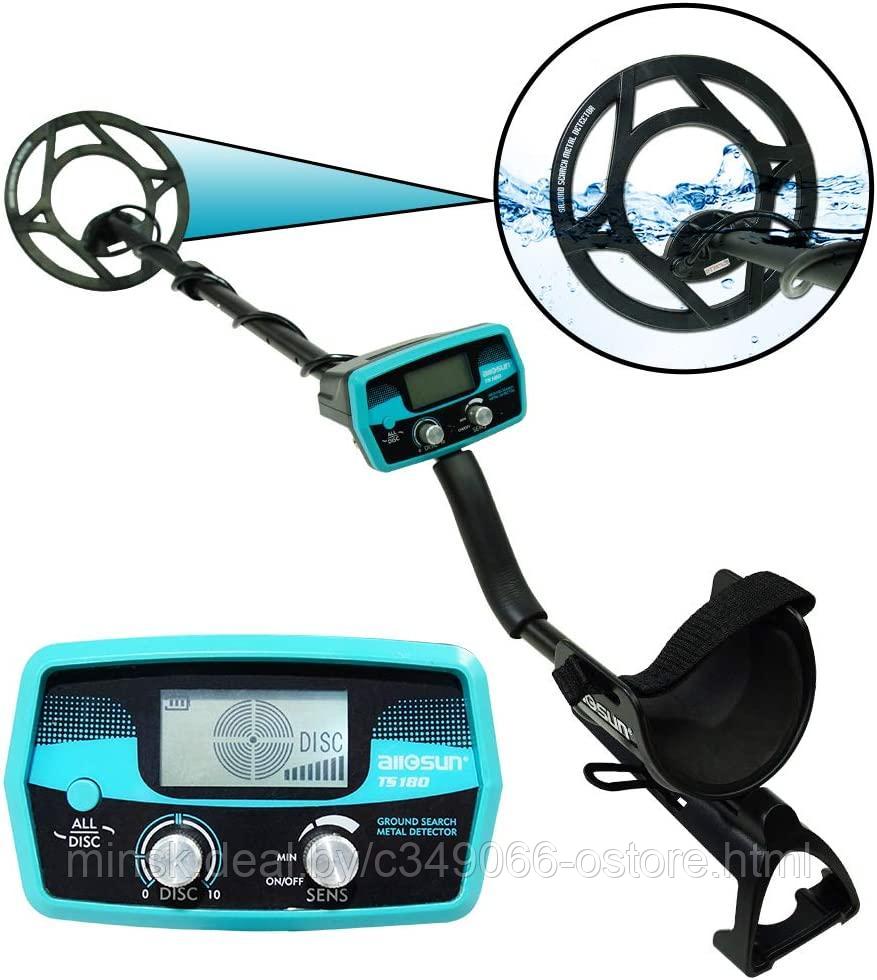 ALLOSUN Handheld Metal Detector Waterproof Treasure Hunter, Blue, TS180 All-sun Металлоискатель металдетектор