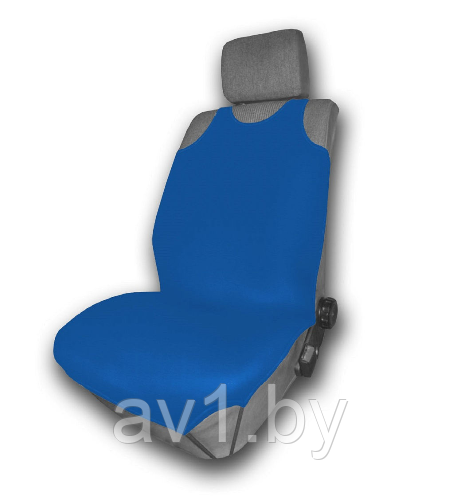 Чехол-Майка на сидения автомобиля (передние , пара 2 шт. ) [1217] (синий)