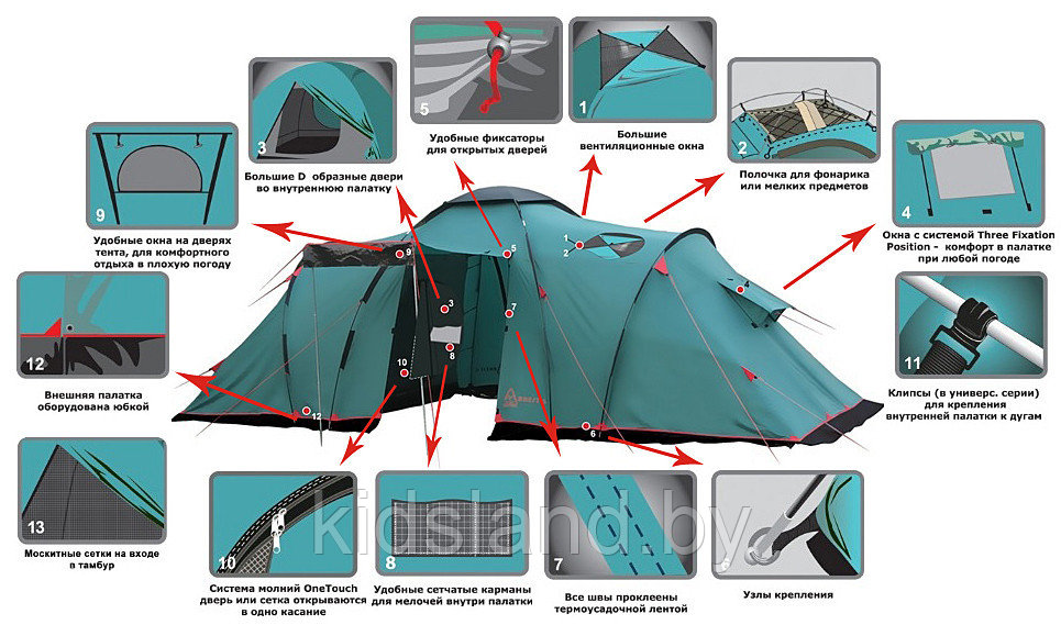 Палатка Кемпинговая Tramp Brest 4 (V2) - фото 4 - id-p183916710