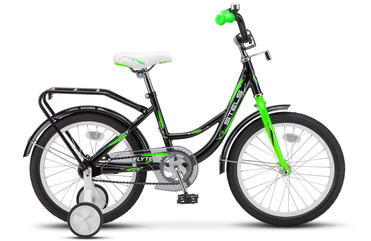 Велосипед детский Stels Flyte 16" Z011 черный/салатовый - фото 1 - id-p183918197