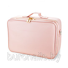 Сумка для косметики, портфель  визажиста жен «CALZETTl» pink low big, фото 3