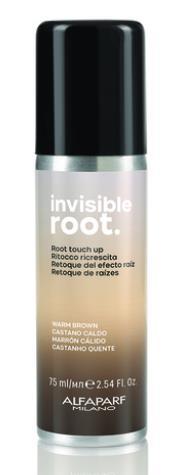 Тонирующий спрей для волос Invisible Root Color, тон Warm Brown Теплый коричневый, 75 мл (Alfaparf Milano) - фото 1 - id-p183920317