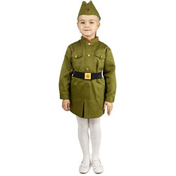 Детский военный костюм ВОВ девочка / Минивини