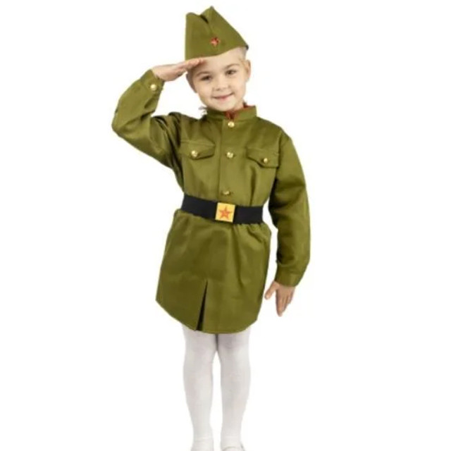 Детский военный костюм ВОВ девочка / Минивини - фото 2 - id-p183921573