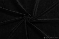 Ткань портьерная бархат на отрез черный