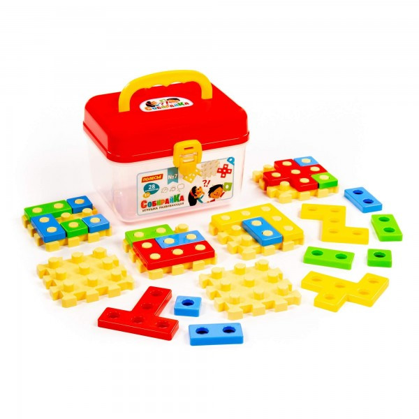 Детская развивающая игрушка "СобирайКа" №7 (28 элементов) (в чемоданчике) арт. 93950 Полесье - фото 4 - id-p183925706