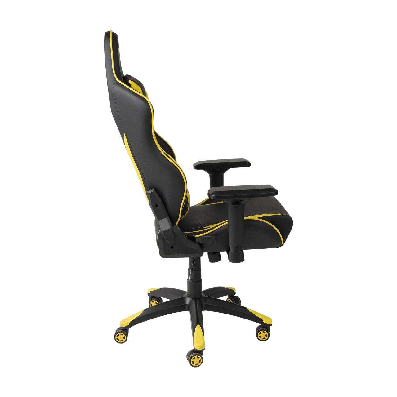 Кресло поворотное Raptor, желтый + черный, экокожа - фото 4 - id-p173511188