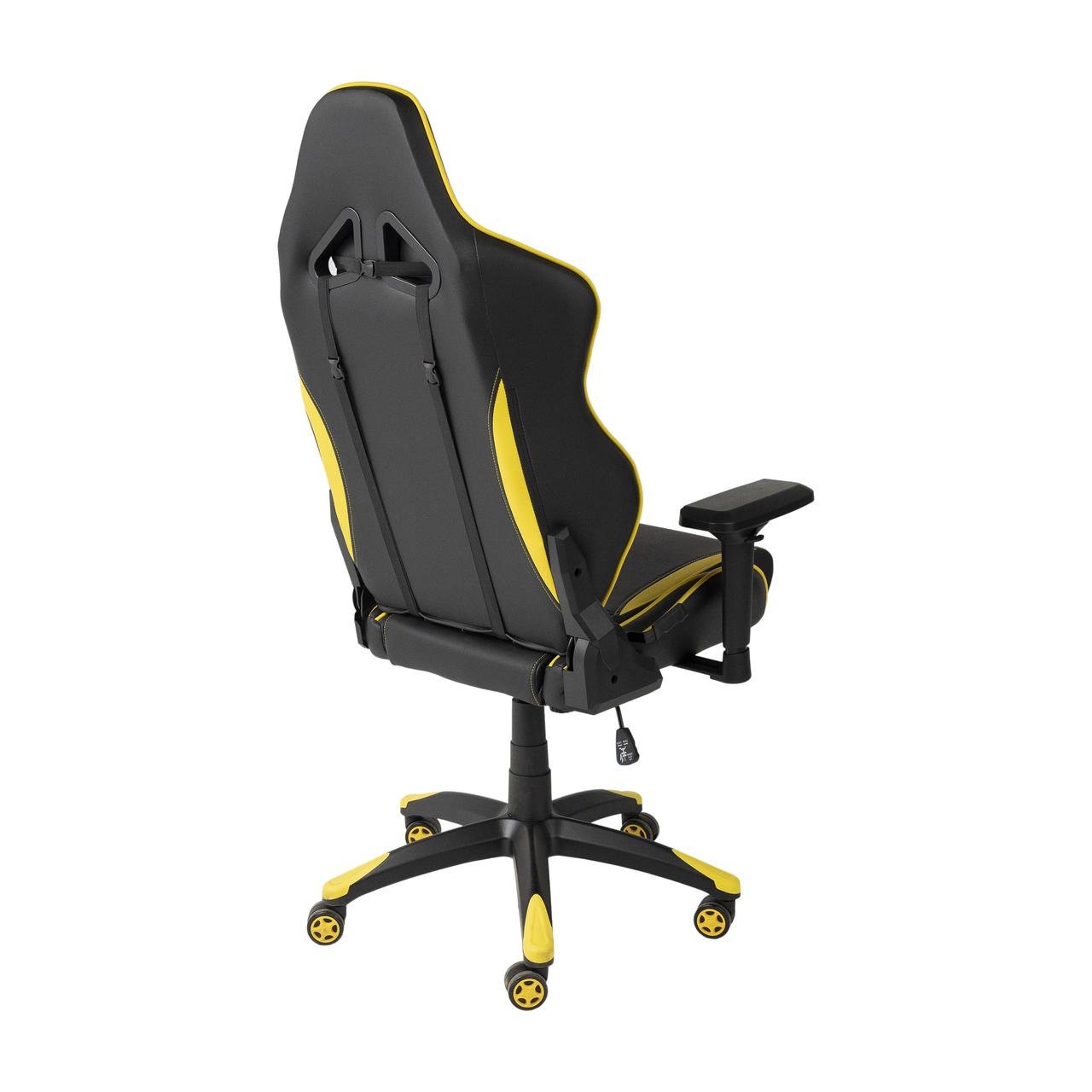 Кресло поворотное Raptor, желтый + черный, экокожа - фото 7 - id-p173511188