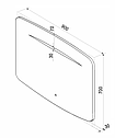 Зеркало Rapid LED 900*700, фото 4