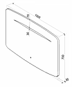 Зеркало Rapid LED 900*700, фото 6