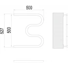 Полотенцесушитель водяной Terminus М-образный 50/50 AISI 25, фото 3