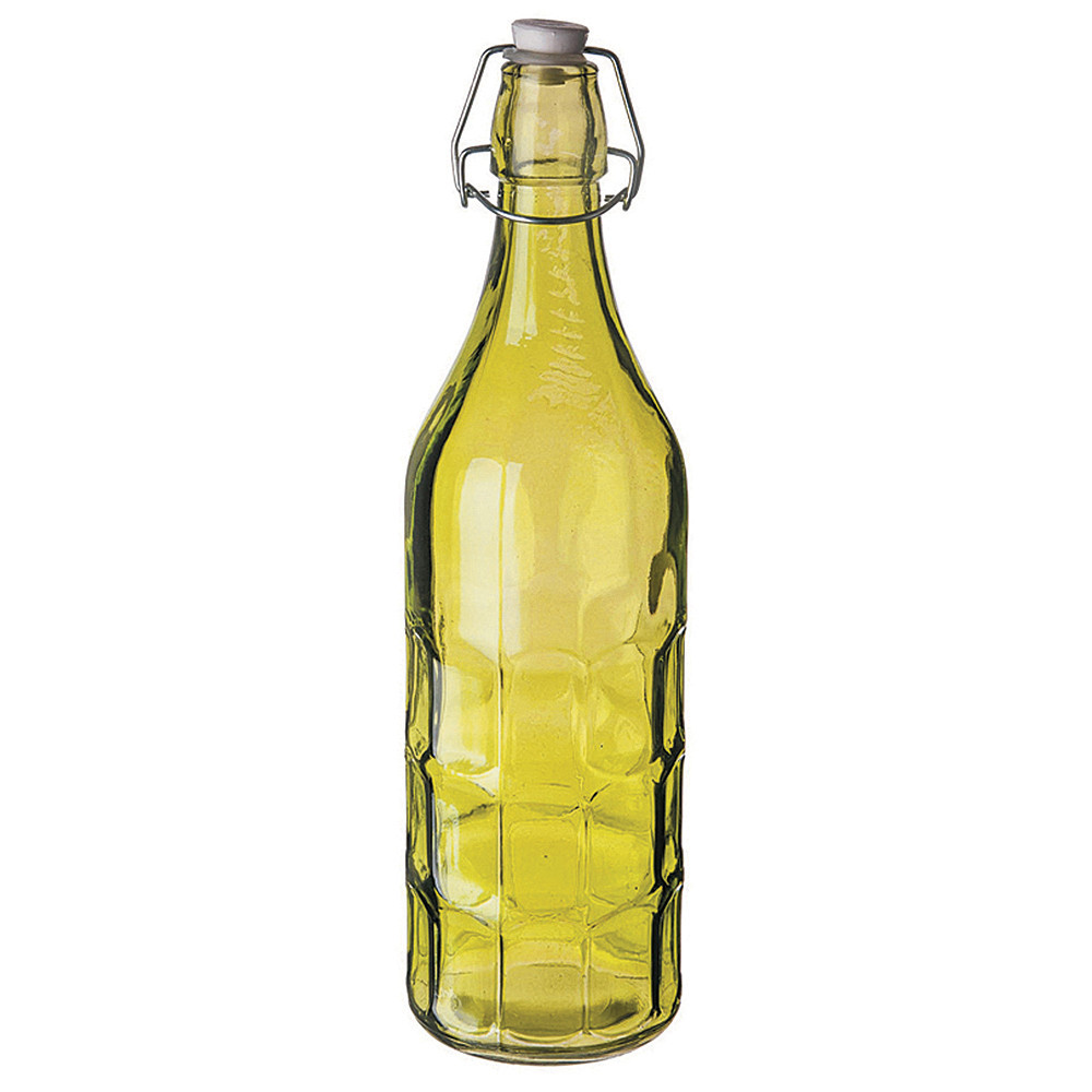 Бутылка зеленая с крышкой 1 л, стекло, P.L. Proff Cuisine - фото 1 - id-p143410555