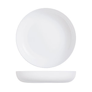 Тарелка глубокая с бортом Luminarc "Эволюшнс" 21 см,стеклокерамика, белый цвет, ARC, (/6/12)