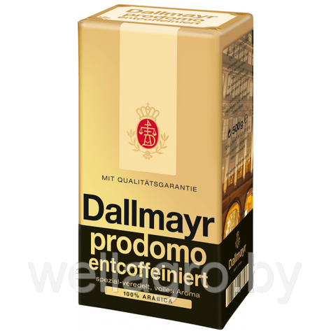 Молотый кофе Dallmayr Prodomo Entcoffeiniert 500 г, фото 2
