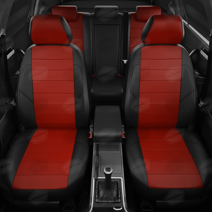 Чехлы для Toyota Hilux 8 с 2015-н.в. джип-пикап Задняя спинка единая, сиденье 40/60, передний и задний - фото 3 - id-p183935443