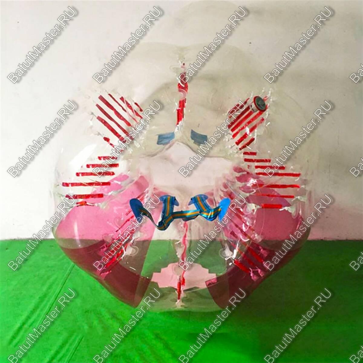 Бампербол «Прозрачно розовый», ПВХ, диаметр 1,8 м Информация взята с сайта BatutMaster.RU и защищена авторск - фото 1 - id-p183959868