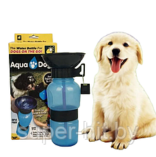 Дорожная поилка для собак Aqua Dog  Аква Дог   ( 3 цвета синий, розовый, серый), фото 2