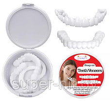 Накладные зубы Snap on Teeth Veneers. Набор для ВЕРХНИХ и НИЖНИХ зубов. Lux quality, фото 3