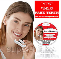 Накладные зубы Snap on Teeth Veneers. Набор для ВЕРХНИХ и НИЖНИХ зубов. Lux quality, фото 2