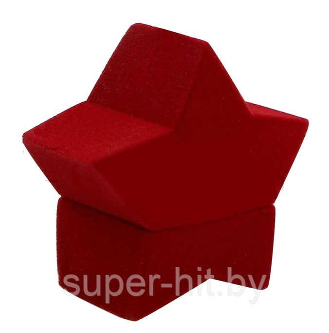 Бархатная подарочная коробочка "Красная звезда" (6 см) - фото 5 - id-p183960818