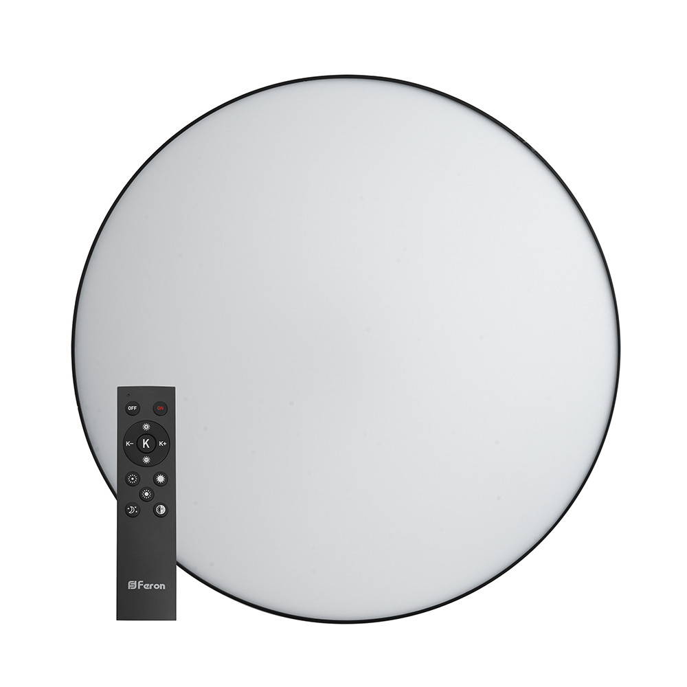 Светодиодный управляемый светильник Feron AL6200 Simple matte тарелка 60W 3000К-6500K черный 48066 - фото 4 - id-p183962544