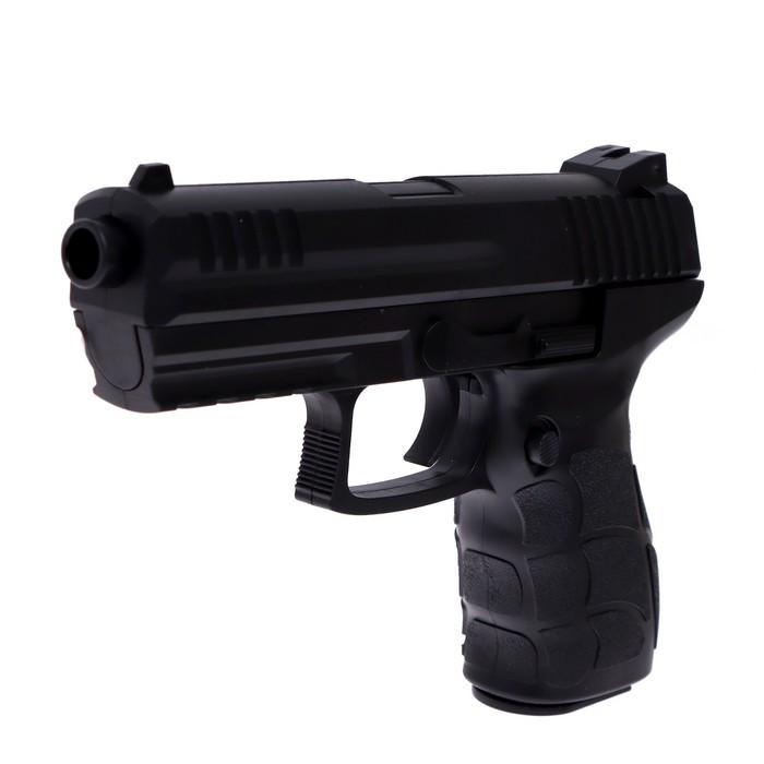 Пистолет пневматический пластиковый Глок (Glock) 20 см стреляет пульками 6 мм