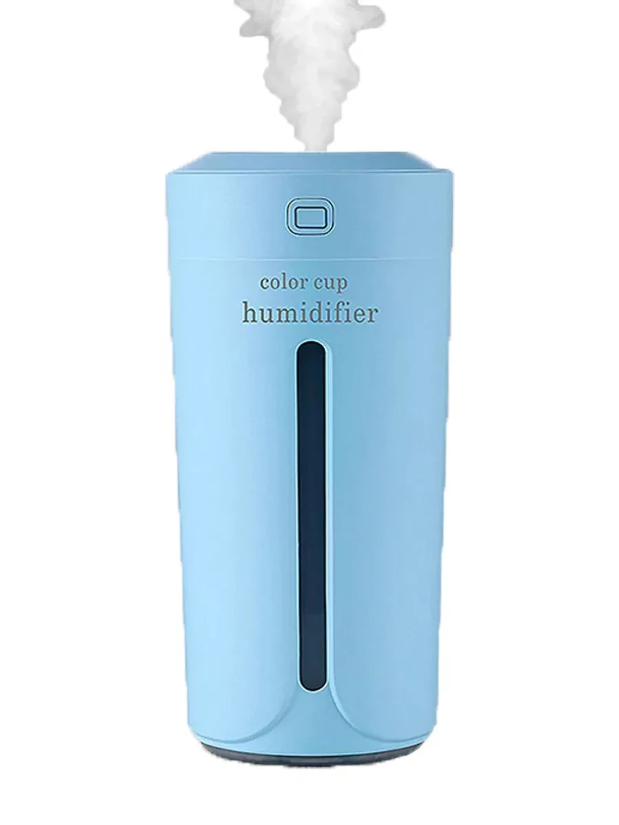 Увлажнитель воздуха со светодиодной лампой Humidifier (голубой) - фото 1 - id-p160439211